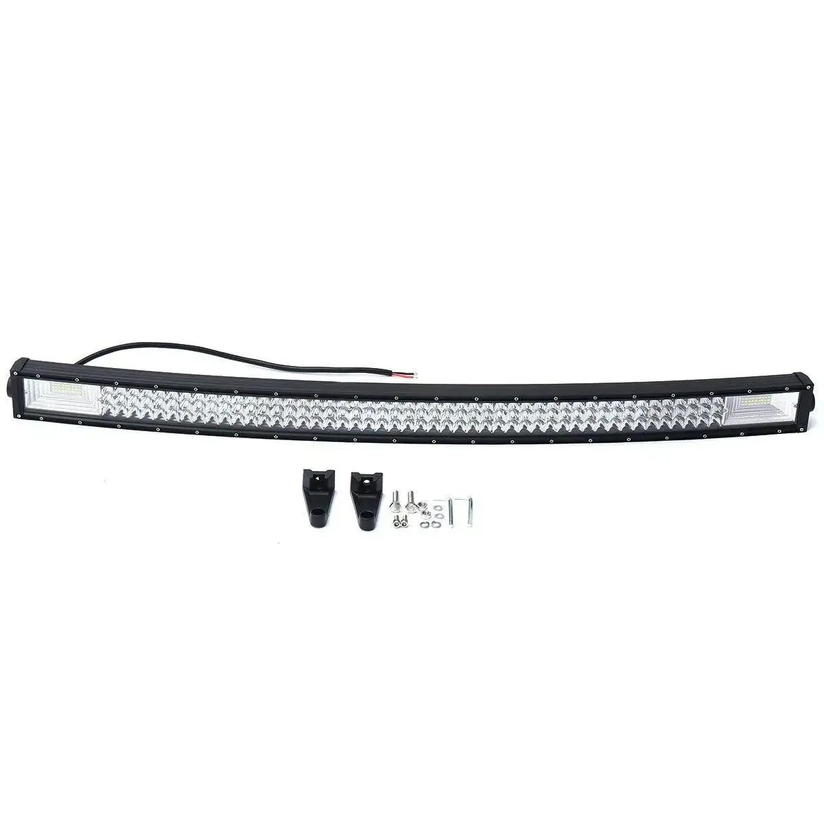 DC10-30V 42 Inch 1080W 3-Row 7D Flood+Spot Combo LED Work Light Bar IP68 Waterproof Curved Lamp 108000LM Car Boat Truck Offroad