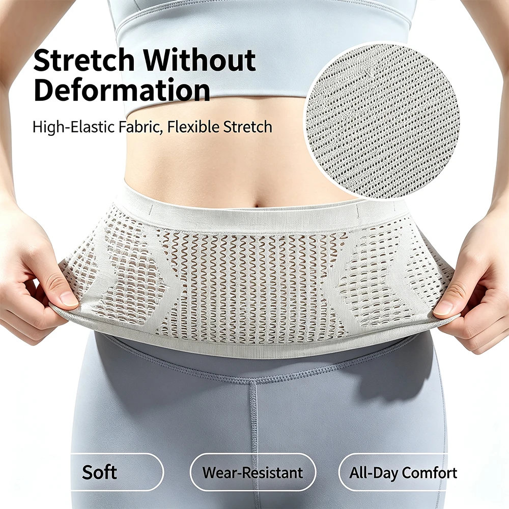 Running Waist Belt, Breathable Mesh Sports Fanny Pack, Waist Pouch for Phone Water Bottle, Fitness Cycling Workout Unisex