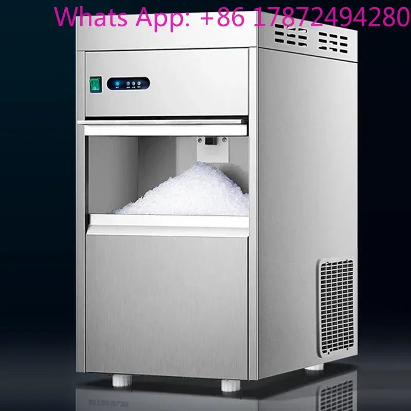 150kg/Day Snowflake Ice Maker 680W Commercial Fully Automatic Pellet Ice Crusher Vertical Ice Machine BLO-150  Appliance