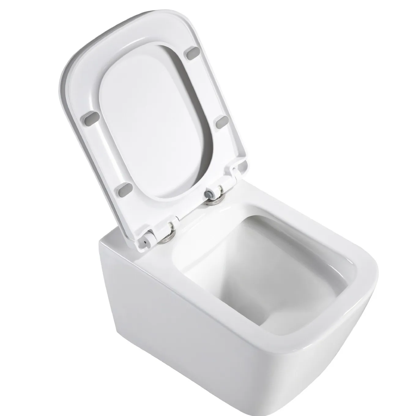 door-to-door delivery square borderless impulse flushing wall row suspended ceramic toilet