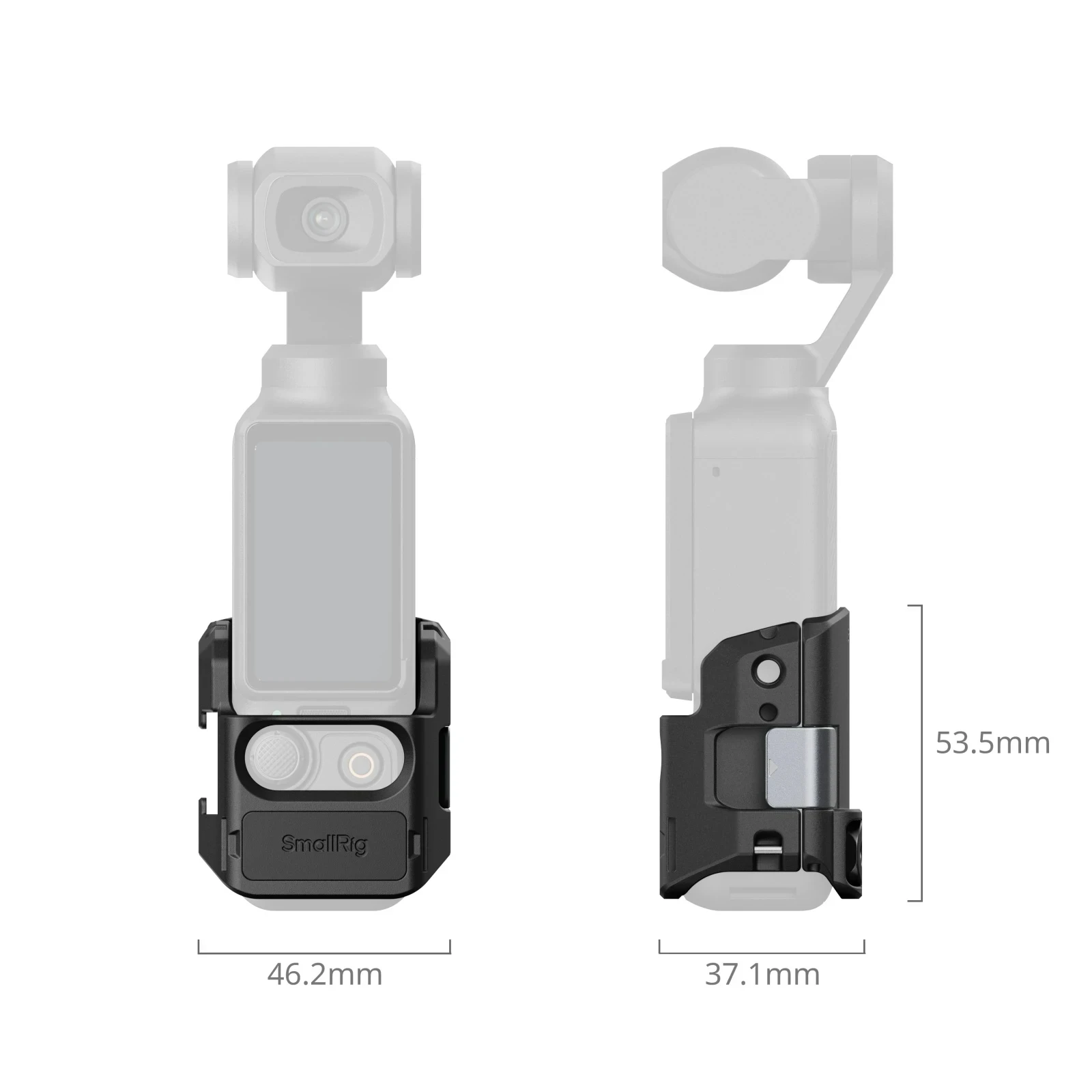 Smallrig تمديد قفص المغناطيسي الإفراج السريع جبل ل DJI Osmo Pocket 3 مع ND CPL مجموعة مرشح الضباب الأسود فيلم الزجاج المقسى