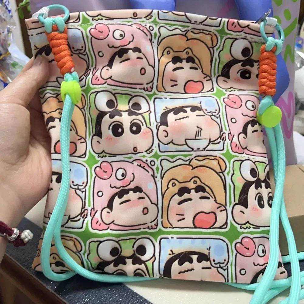 

New Crayon Shin-chan Messenger Bag Cute Cartoon Originality Dopamine Cotton Messenger Bag Fashion Delicate Personality Pouch