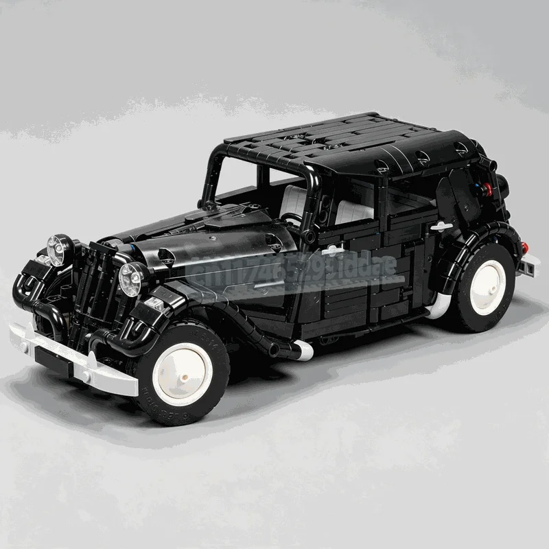 1012PCS Citroën Traction Classic Car MOC Vehicle Model Custom Puzzle Building Blocks DIY Technical Assembly Collectible Toy Gift