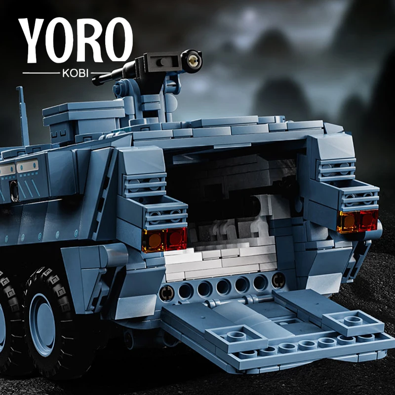 Army Stryker Armored Car MOC Building Blocks Military Main Battle Tank Bricks Model WW2 Panther 3D Toys Adult Children Gifts NEW