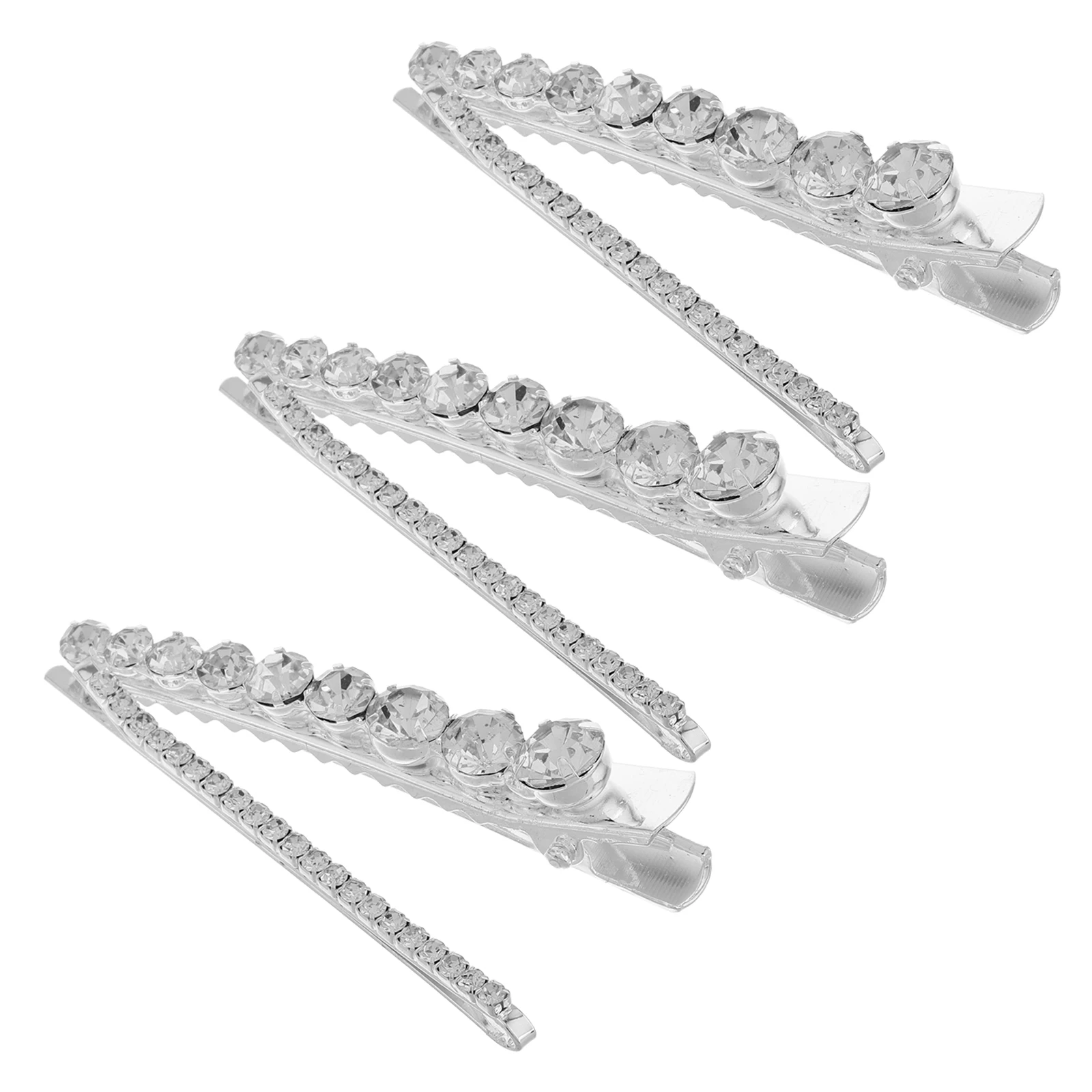 

6pcs Full Drill Hair Clips Sparkling Rhinestone Vintage Metal Bridal Dance Accessories for Women Wedding Formal Occasions