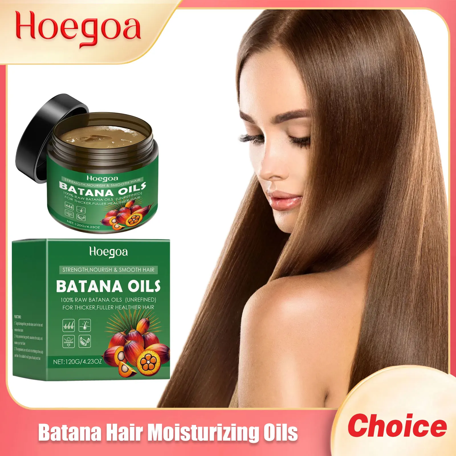 

Batana Hair Moisturizing Oil Reduce Damaged Repair Dry Eliminate Split Ends Curly Treatment Promote Growth Hair Care Conditioner