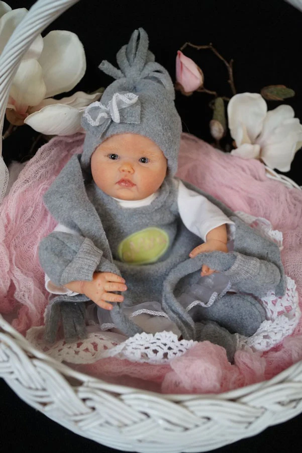 Zestaw Lalki Reborn Mina Mini 10 Cali Niedokończony Niemalowany Części Lalki Zawiera Ciało i Oczy Prezent Urodzinowy Świąteczny dla Dziecka