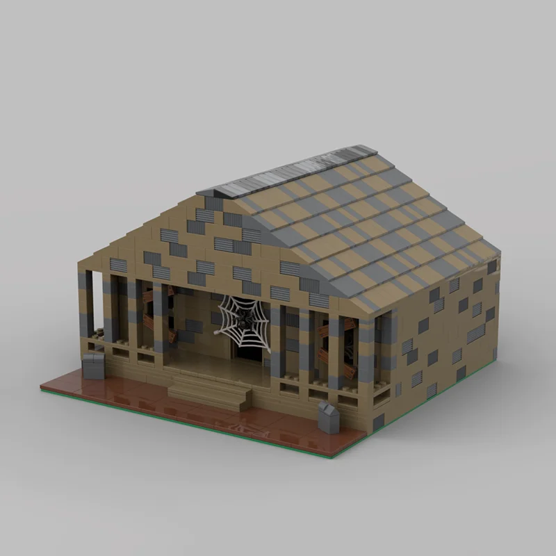 Moc tijolos de construção modulares halloween especial: casa assombrada modelo tecnologia blocos natal diy brinquedo construção presentes