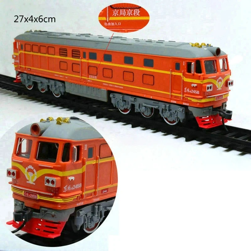 Kids Simulation 1:87 Alloy Internal-Combustion Locomotive Model Toy Acousto-Optic Train Toys For Children Gift