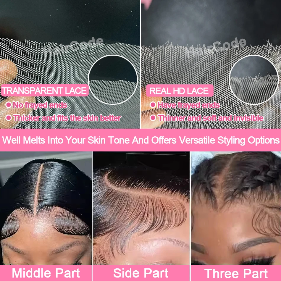 200% Hd Transparent Bone Straight 13x6 Lace Frontal Wigs Brazilian Remy Hair Preplucked 13x4 Lace Front Human Hair Wig For Women image 5