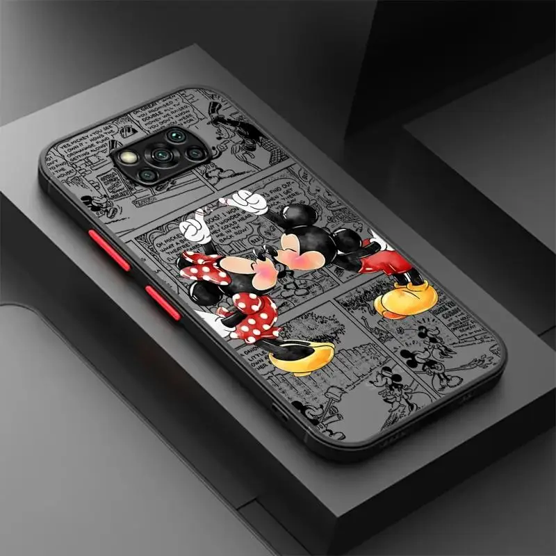 Disney Mickey Mouse Animaton phone cases for Xiaomi Mi Poco X4 Pro 14 M5 Mi 11 C40 11T Pro funda case X3 NFC 13 12 Luxury Cover