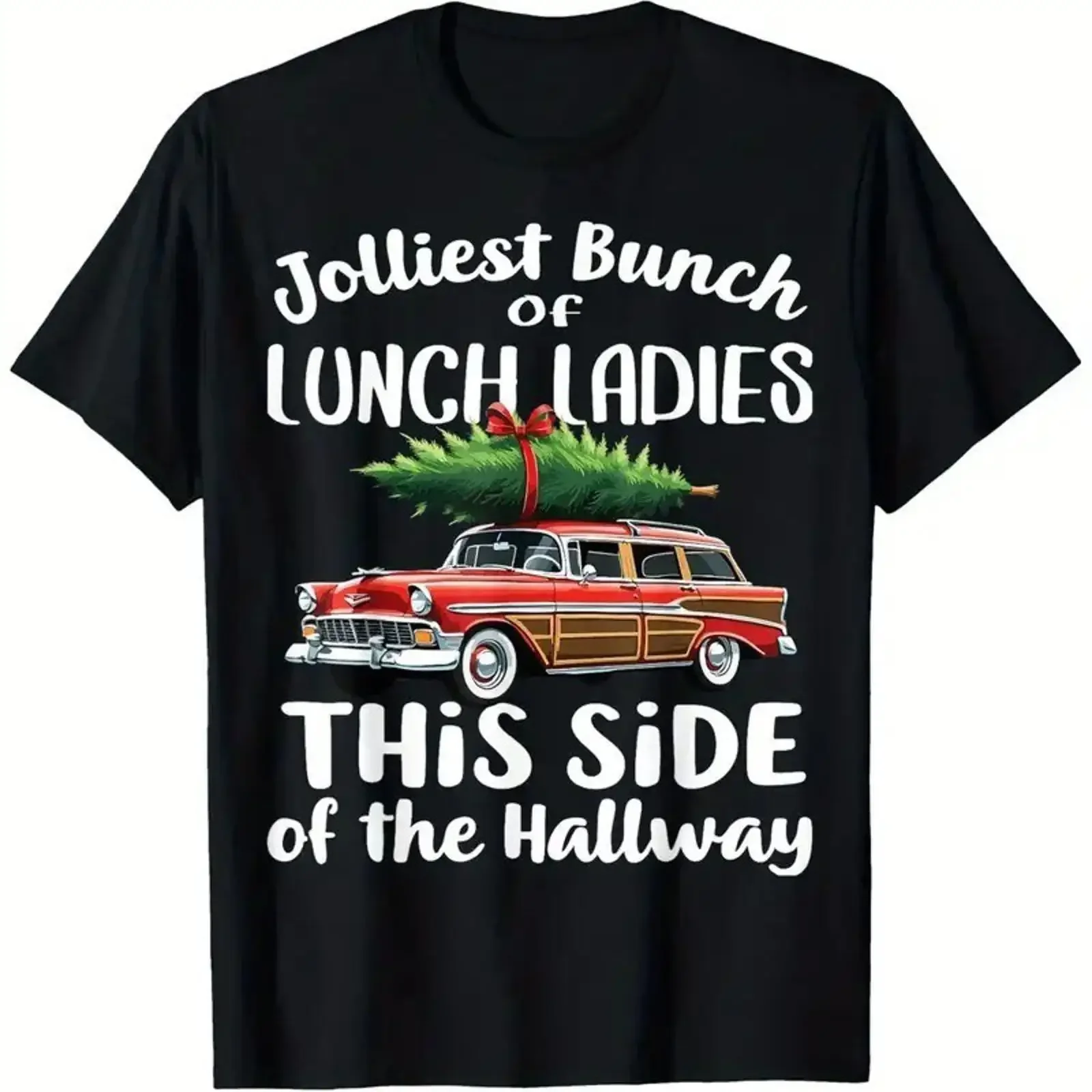 Jolliest Bunch of Lunch Ladies This Side the Hallway T Shirt S 5XL Q4758 vintage Washed Stretched graphic Stylish Comfortable