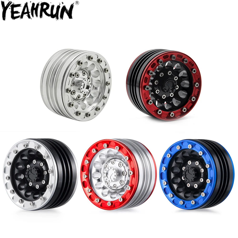 

YEAHRUN алюминиевый сплав 1,9 ''Beadlock Колесные диски ступицы для 1/10 RC Rock Crawler автомобиль Axial SCX10 D90 D110 TRX4 TRX6 TAMIYA CC01