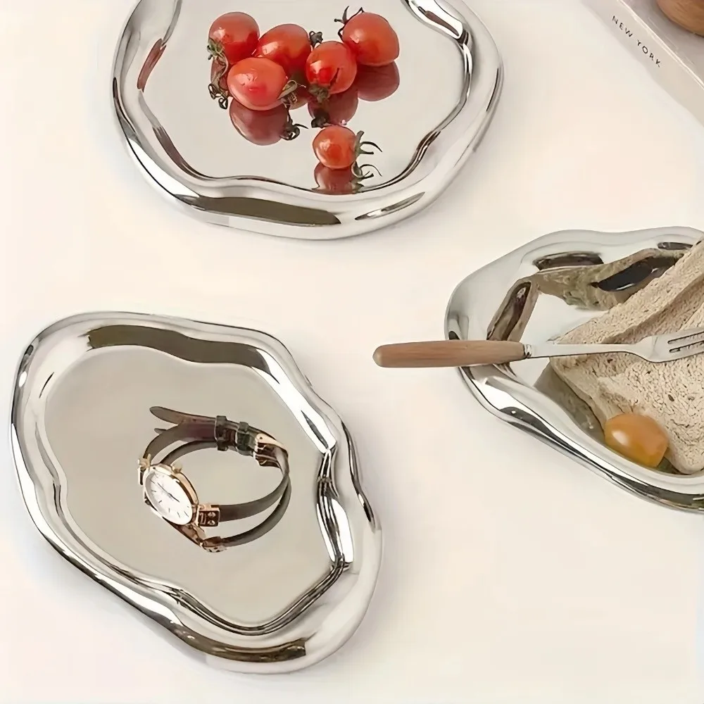 Creative Plastic Jewelry Tray Mini Cloud Shape Storage Plate Jewelry Dish Watches/Keys Storage
