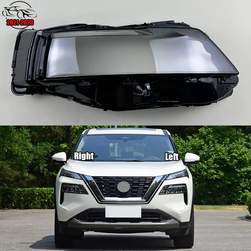 

For Nissan X-Trail 2021 2022 2023 Transparent Headlamp Shell Lampmask Lamp Shade Headlight Cover Replace The Original Lampshade