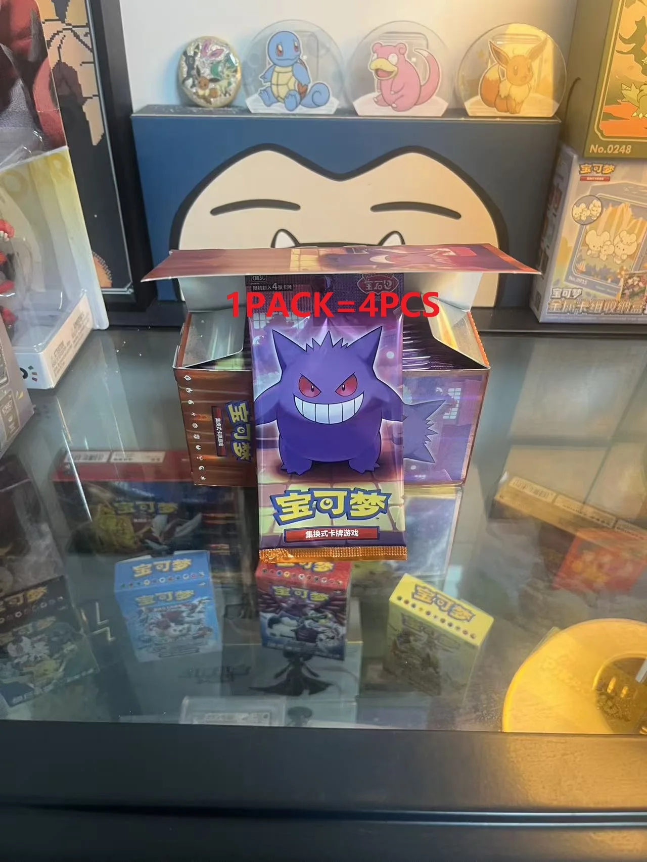 

In Stock 100% Original Pokemon Chinese Version Card Pack Vol.1 Vol.2 Vol.3 – Eevee Pikachu Gengar –Single Pack- 4 Random Cards