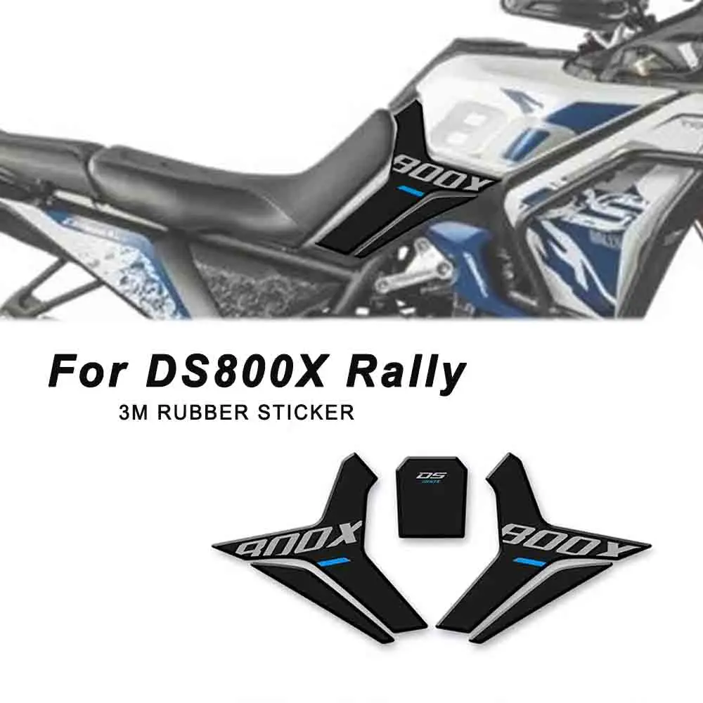 

For Voge Valico 800DSX Rally DS800X 2025 2026 Motorcycle 3M Rubber Tank Pad Protector Sticker Decal Gas Knee Grip Kit