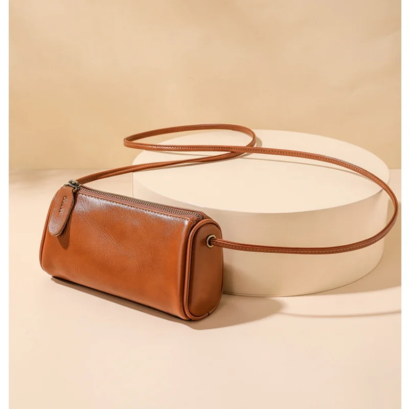 

Vintage PU Leather Boston Women Small Handbag and Purse Fashion Designer Crossbody Bag Female Casual Travel Pillow Shoulder Bag