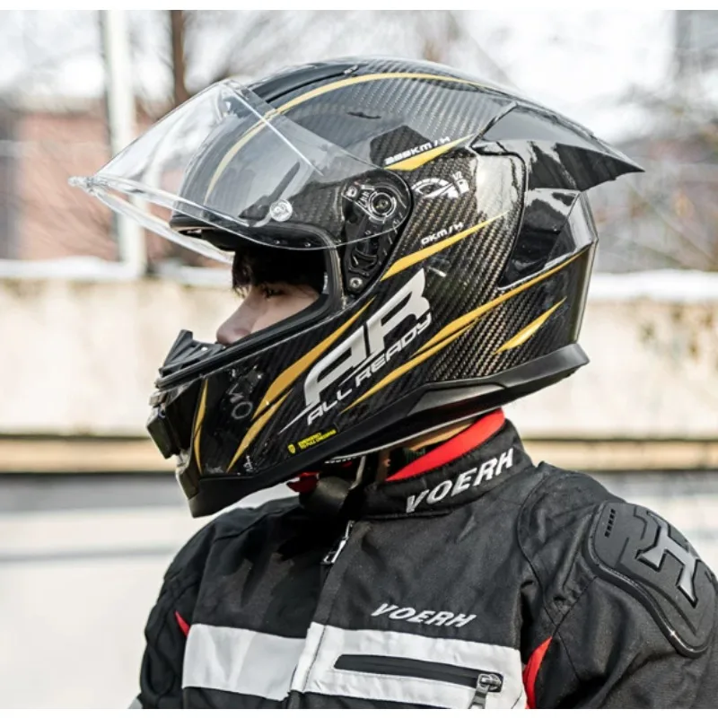 Carbon Fiber Motorcycle Helmet Full Face Safety Motobike Scooter Casco Moto Modular Capacetes Helmets Full Face Casco Unisex