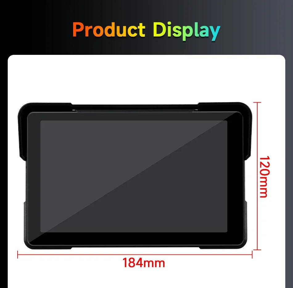 5/7 zoll Tragbare Carplay Motorrad DVR GPS Navigation IPX7 Wasserdichte IPS Display Für Drahtlose CarPlay Android Auto – Detail 26