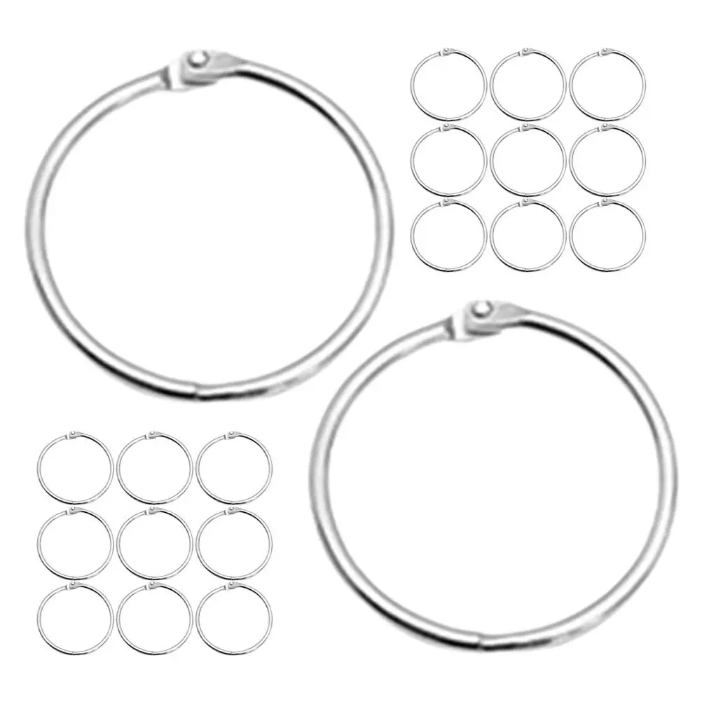 

20Pcs Heavy Duty Iron Binder Rings Versatile for DIY Albums Keys Documents Loose Craft Projects Small Binder Rings