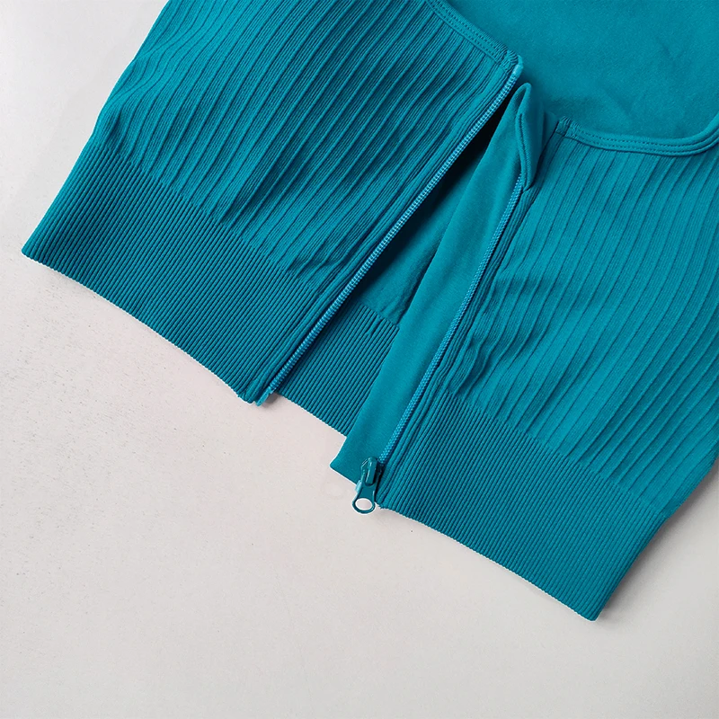 Zippered Sports Underwear in Front of High-intensity Running Styling Bra Shock-proof Gathering Quick-drying Breathable Yoga Vest