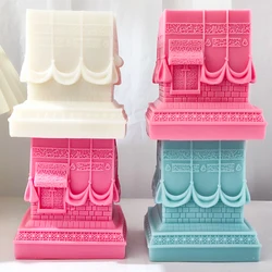 Kaaba Figurine Silicone Candle Mold Islamic Home Decoration Silicone Mold Ramadan Table Decor Soy Wax Mold Islamic Home Art