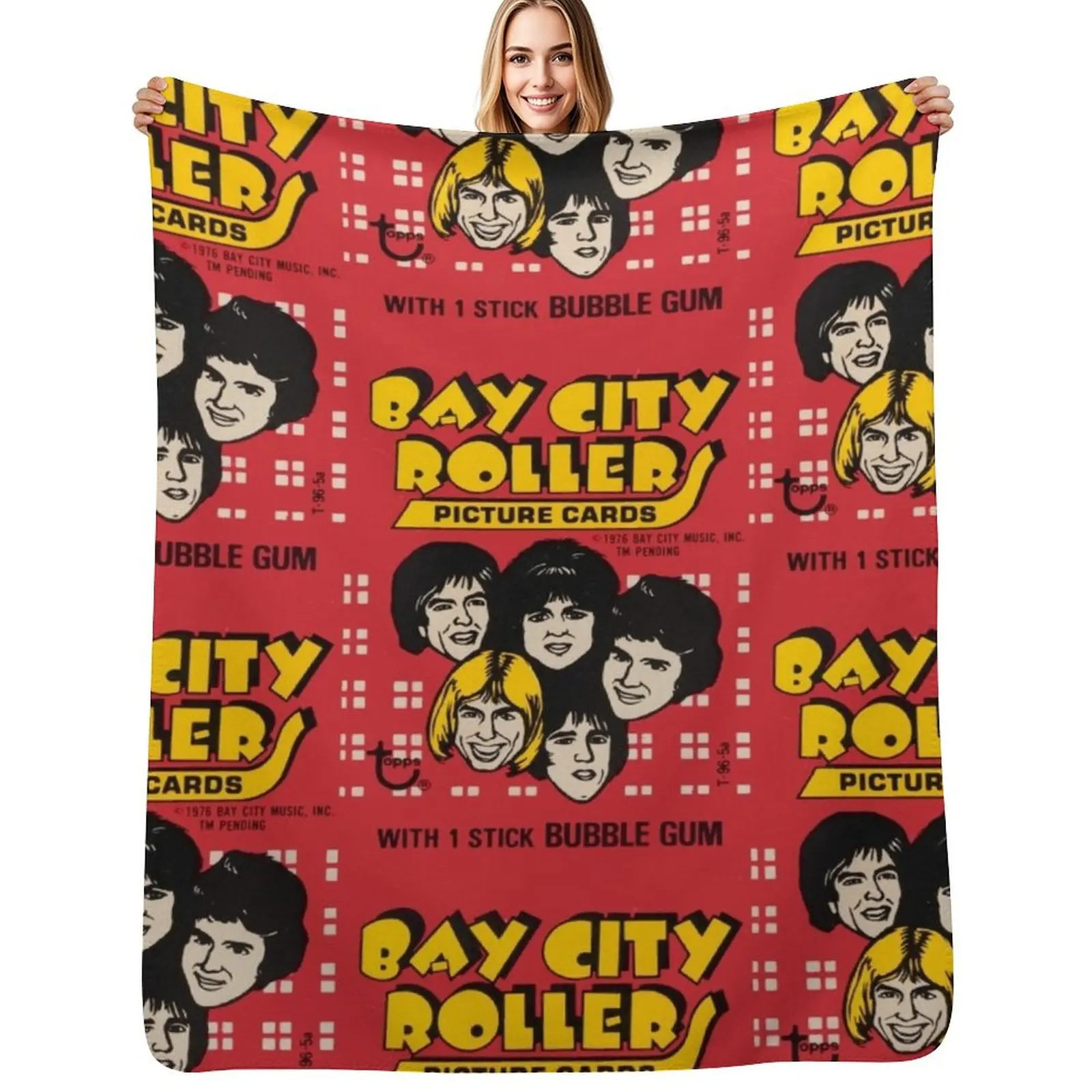 Bay City Rollers - S-A-T-U-R-D-A-Y NIGHT !! Throw Blanket Soft Breathable Blanket for Night Sleeping