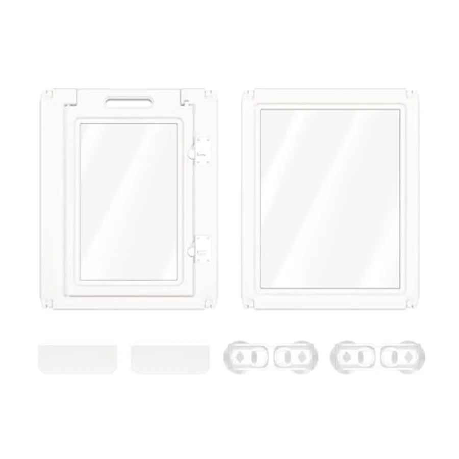 

Акриловый манеж для собак AuraSpace для маленьких и средних пород, 30 дюймов, 2 панели, включает 1 ворота и 1 панель, белый цвет