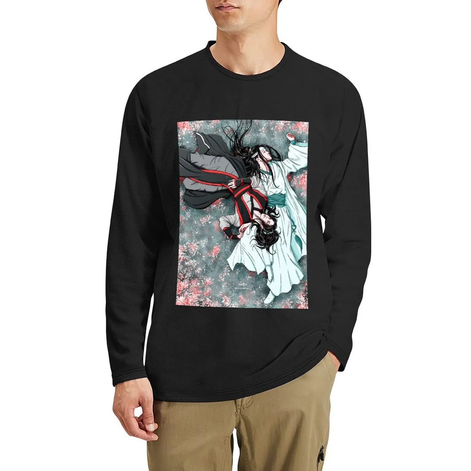 

WangXian MDZS Long T-Shirt shirts graphic tees Aesthetic clothing plus size tops Blouse men clothings