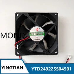 YTD249225S04501 Inverter Cooing Fan Axial Flow Welding Machine Server Cooler Fan 4500RPM DC24V 0.30A 9CM 9225 92x92x25mm 2-Wire