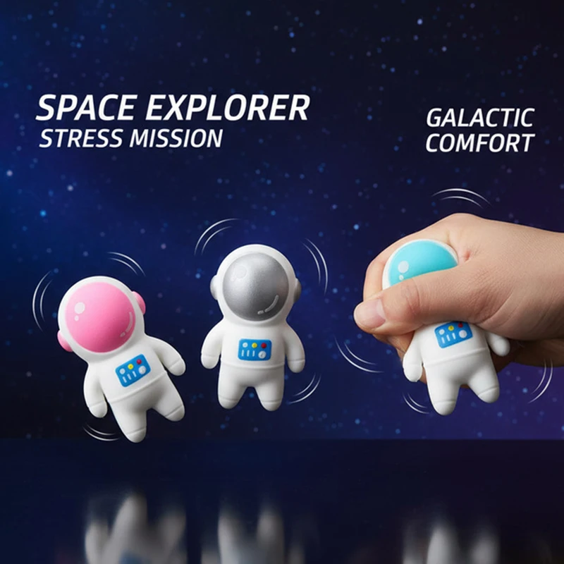 Mainan Astronot Space Man Squishy Tabas, Mainan Fidget Squeeze, Bola Anti-stres, Mainan Squishy untuk Hadiah Ulang Tahun, Souvenir Pesta