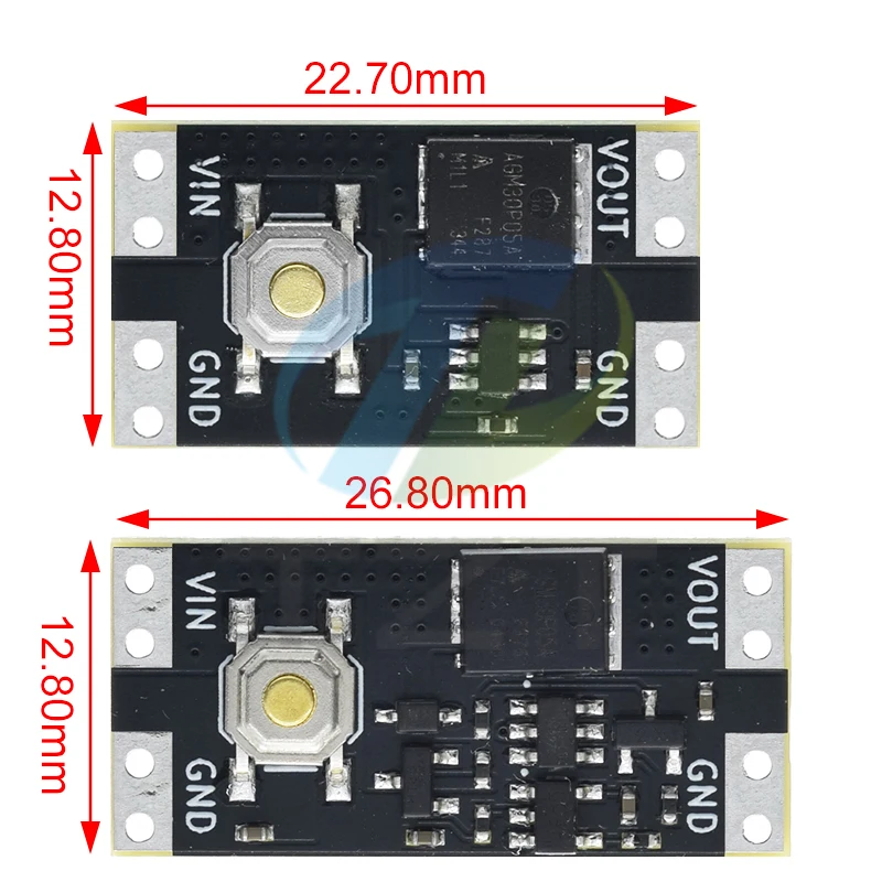 1/5PCS XL-10AL XL-10AH Single Bond Button Bistable Micro One Key Switch Module 3.5-5.4V 4.5-26V 300nA 1.3uA Load 10A Low Power