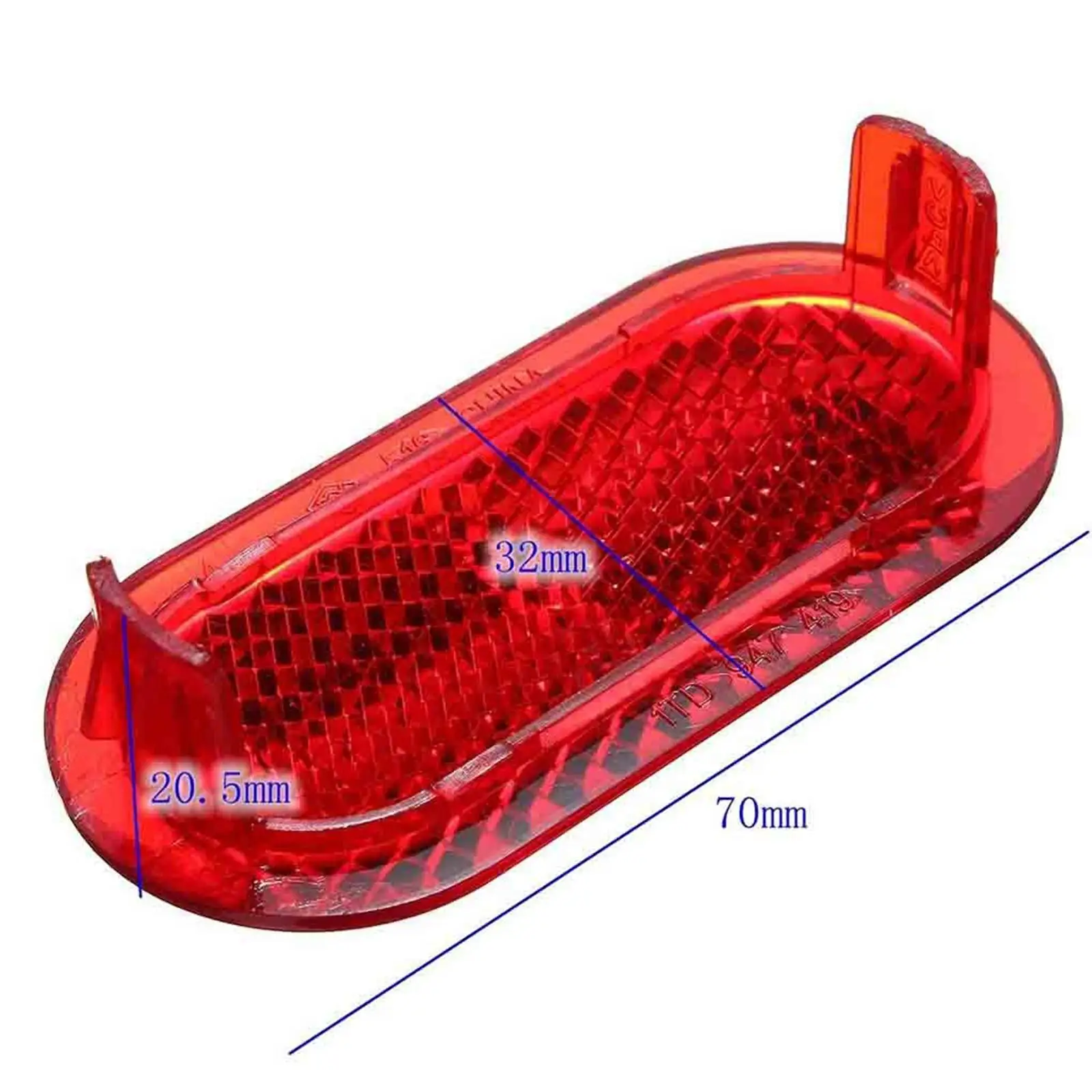 Door Inner Panel Reflector Red Light Durable Plastic Auto Interior Replacement for VW Polo Touran