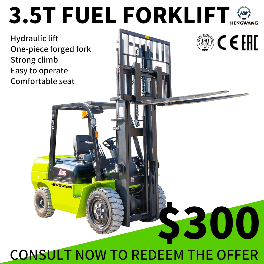 

HOT Diesel Forklift All Terrain Diesel Forklift 3.5 tons Diesel Engine Hydraulic Power Euro5 Engineering Household Customization