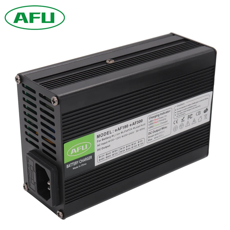 75.6V 3.5A Li-ion Battery Charger 18S 66.6V Li-ion Battery for Aluminium Case With Fan