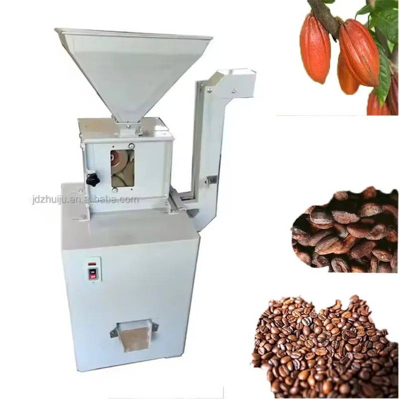 

Hot saleWinnowing Roasted Cocoa Bean Sheller Shell Removing Cocoa Bean Peeling Cracking Shelling Machine HJ-SN026