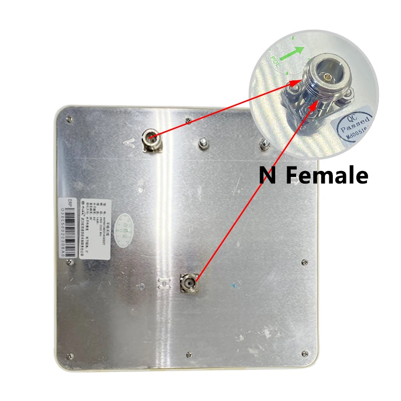 Imagem -05 - Antena Direcional Wifi Mimo Dupla Polarização Antena Lora Painel 14dbi 2xn-fêmea 2.4g 5ghz 2400 a 2500mhz