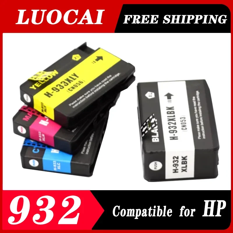 932 933 932XL 933XL 1SET 4PCS Compatible Ink Cartridge for HP Officejet 6100 H611a 6600 H711a 6700 H711n 7110 7612 7610 7510