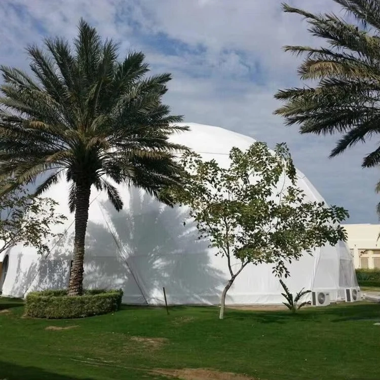 3-12M PVC Party WhiteLuxury Glamping Geodesic Dome Tent for Outdoor Hotel Resort Accommodation
