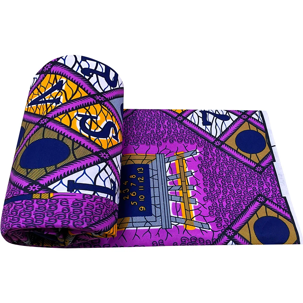 Bulk African Ankara Wax Fabric 100 Polyester Dutch Wax Garment Making Factory Direct