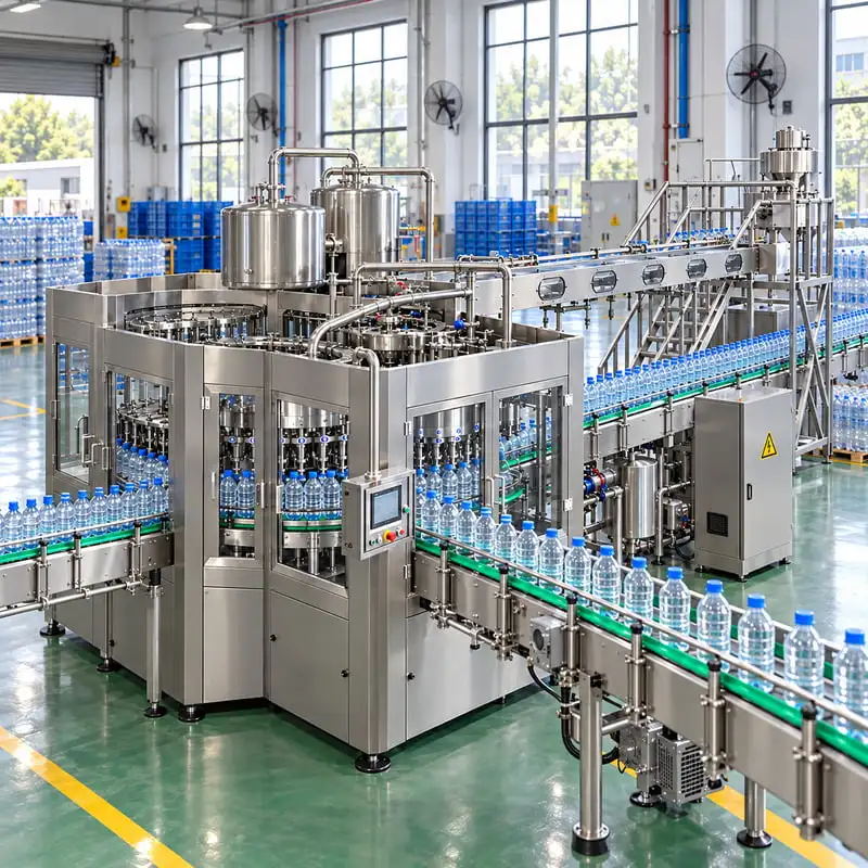 Automatic Liquid Filling Machine Customized Accurate Dosing Water Filling Line for Mineral Water Bottle Production