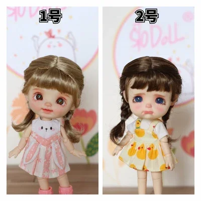 [STODOLL] Doll Wig Fake Hair Mohair High Temperature Silk 12 Points 8 Points Bid Egg Smile Wig Bjd Doll Wig