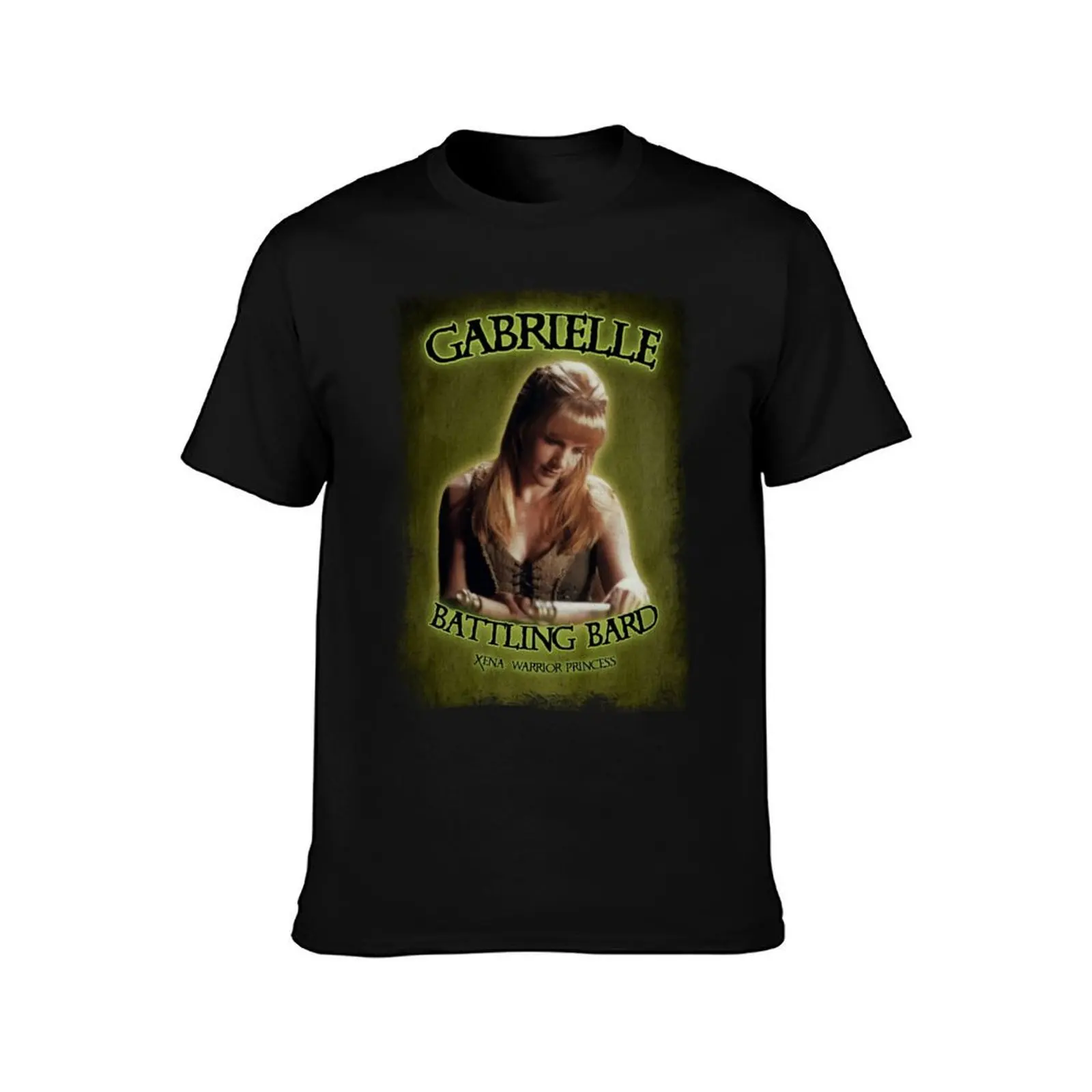 Gabrielle Bard Vintage Look T-Shirt, Summer Casual Cotton Tee, Oversized Streetwear Tops, Vintage Graphic Print, 100% Cotton