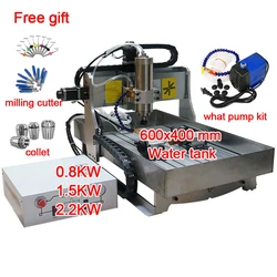 LY CNC Router 6040 3-4 Axis 0.8KW 1.5KW 2.2KW USB LPT 2 In 1 Z-Axis Height 60-120mm Metal Engraving Wood Milling Cutting Machine