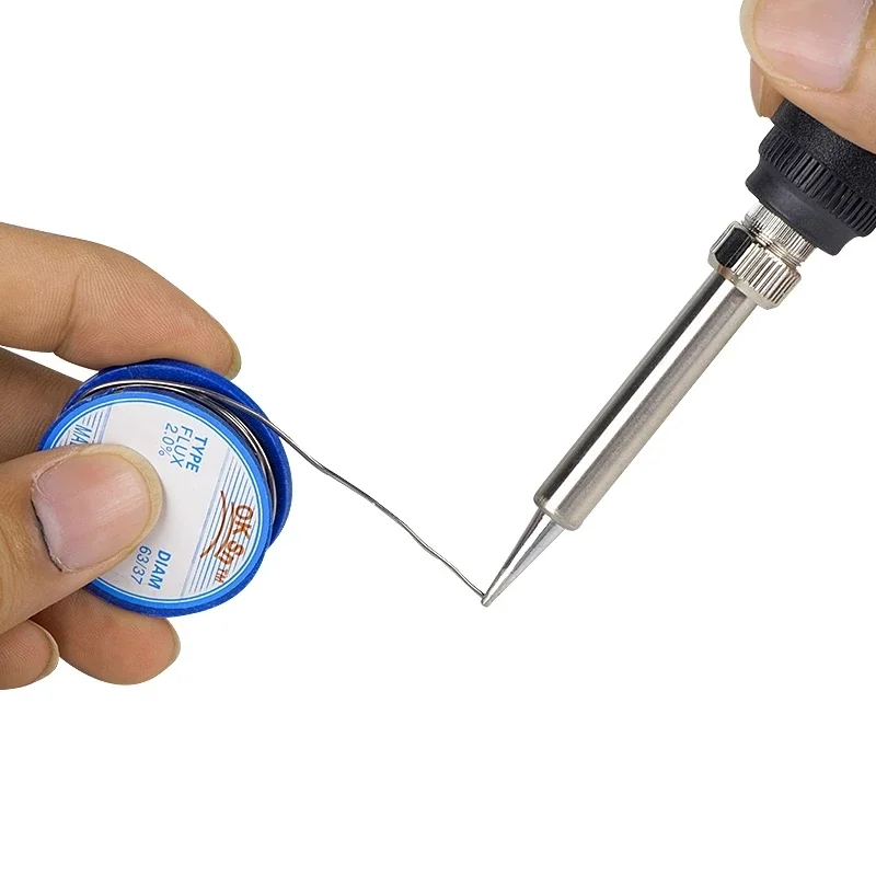 JCD Tin Solder Wire Rosin  Flux 0.1MM 20% Core Solder Wire Reel Welding Line Soldering Wire Roll No-clean