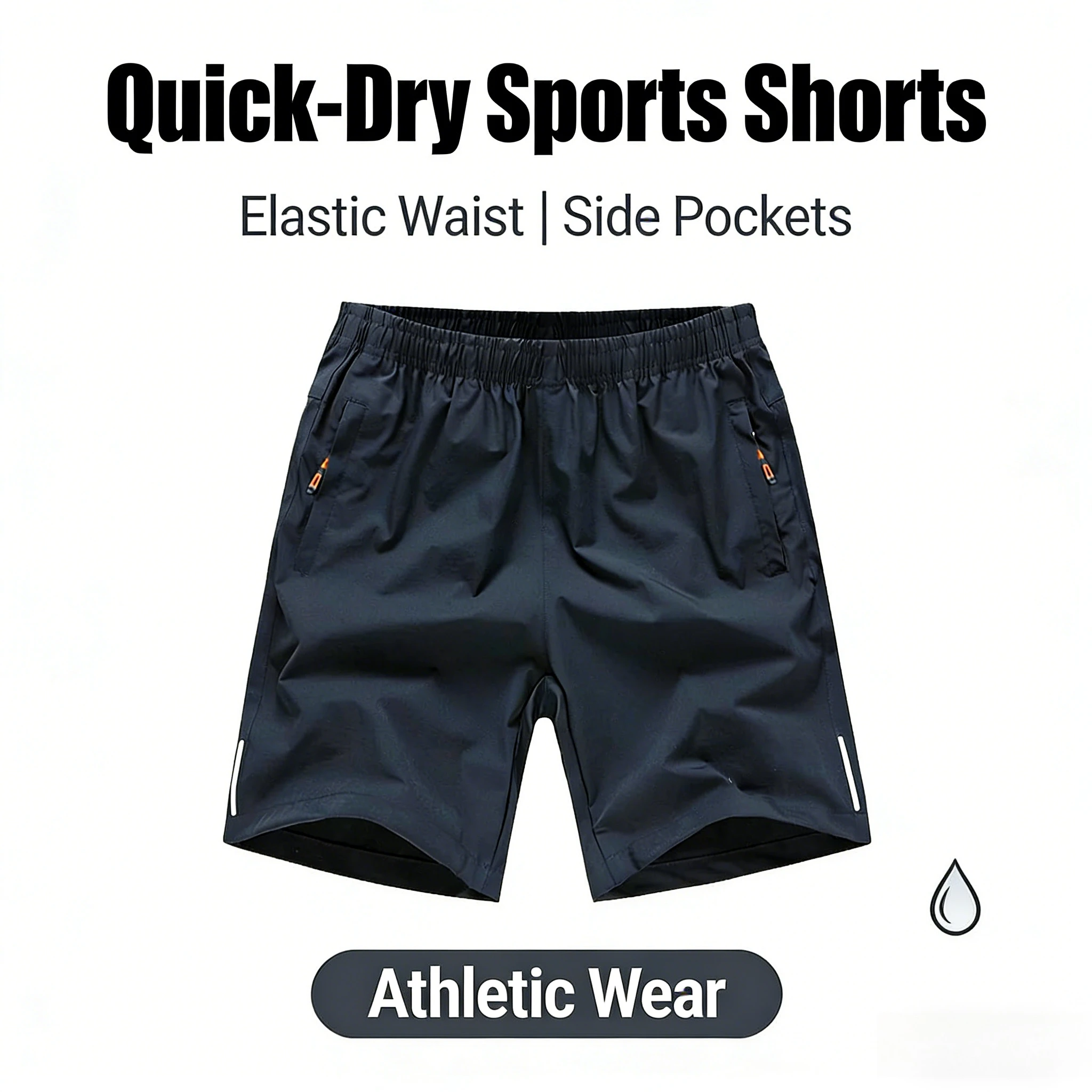 

Men's Shorts Summer 5-inch Shorts Men's Quick-Dry Premium Ice-Silk Breathable Athletic Shorts Casual Shorts Beach Shorts