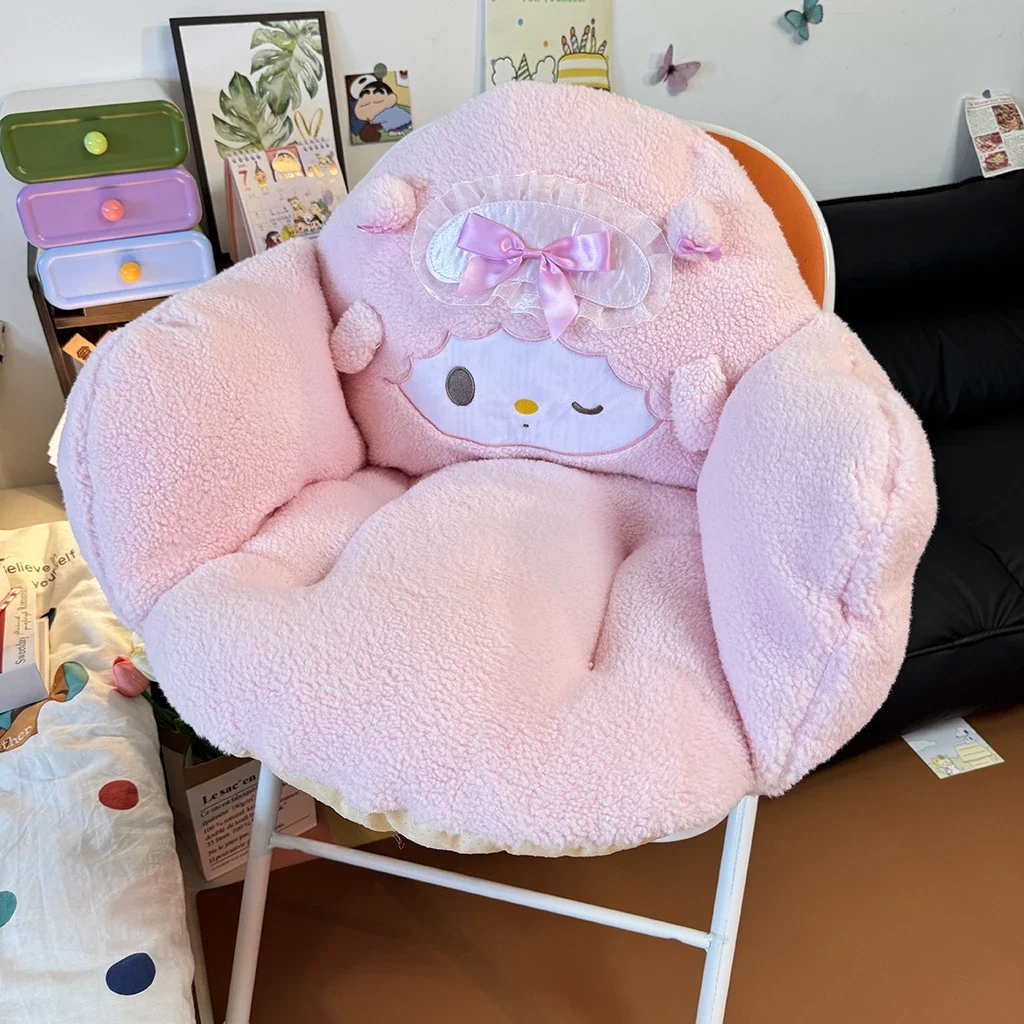 Kawaii My Sweet Piano Plüsch-Sitzkissen, vollständige Abdeckung, Sitzkissen, Stuhl, weich, flauschig, niedlich, rosa Dekor für Schlafzimmer, Wohnzimmer