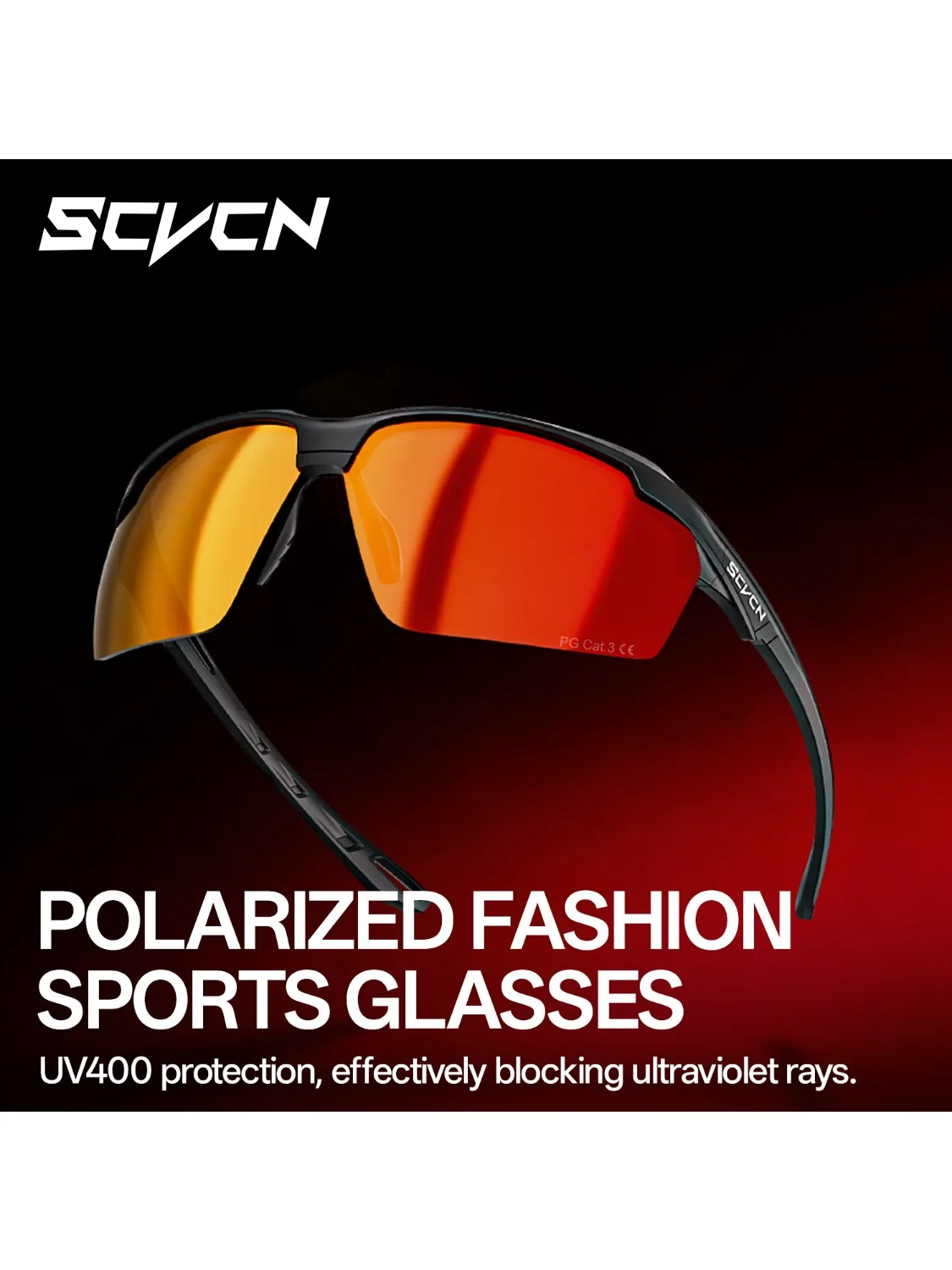 AliExpress SCVCN HD UV400 Polarized Hiking Sunglasses Outdoor Sports Driving Glasses Stylish Fishing Glasses Cycling Running Sports Glasses