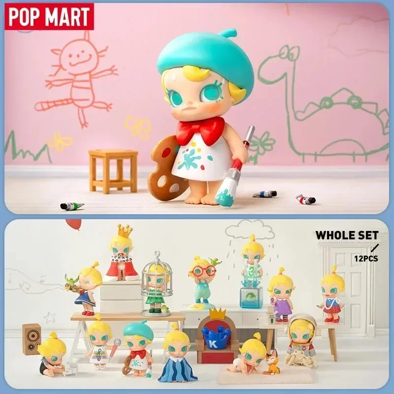 

POP MART Baby Molly 'When I Was Three!' Series Kawaii Anime Blind Box Action Figure Collection Caixa Caja Surprise Mystery Dolls